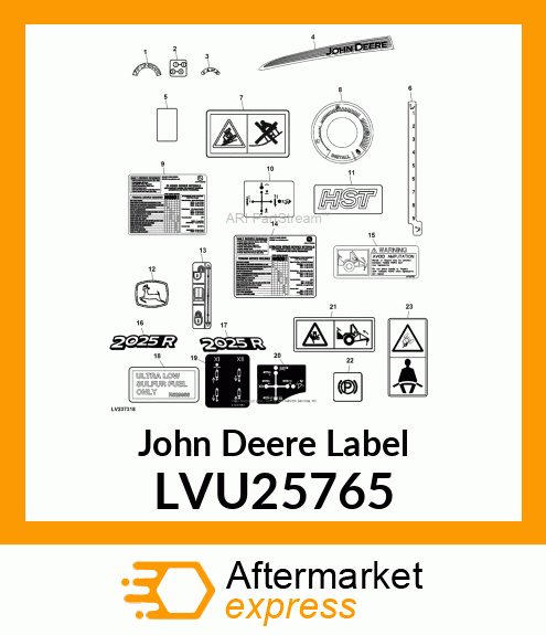 LABEL, HOOD STRIPE LH (2025/2032) LVU25765