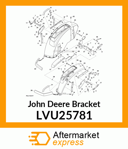 BRACKET, BRACKET, HANDLE LVU25781