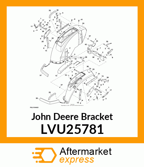 BRACKET, BRACKET, HANDLE LVU25781