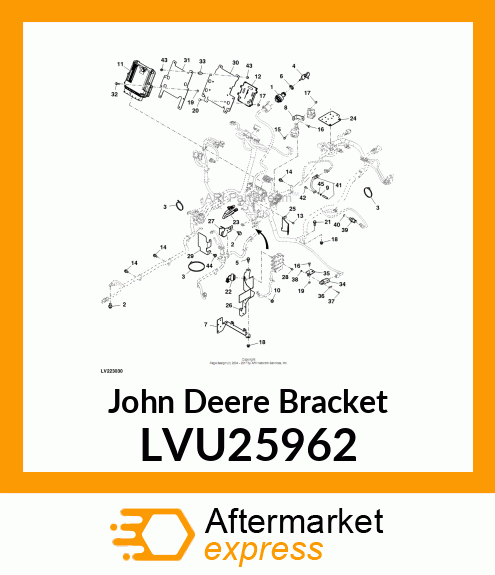 BRACKET, HARNESS SUPPORT 3R LVU25962