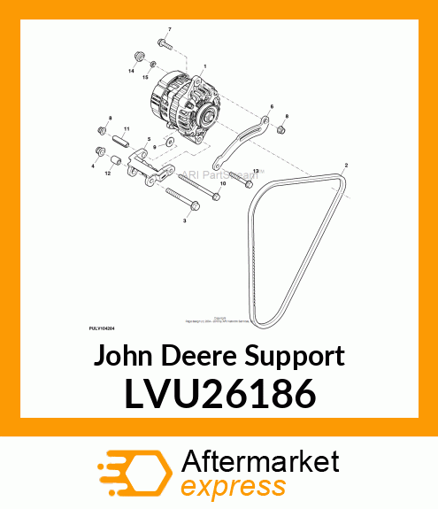 SUPPORT, ALTERNATR ADAPTER 3R,X40 LVU26186