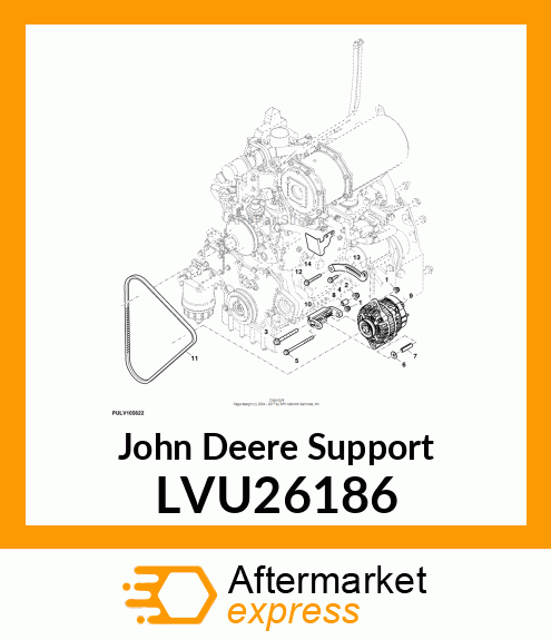 SUPPORT, ALTERNATR ADAPTER 3R,X40 LVU26186