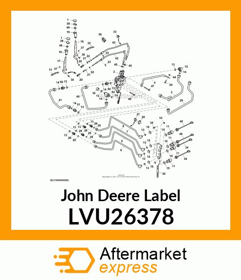 DECAL, DUAL REAR SCV LEVER LVU26378