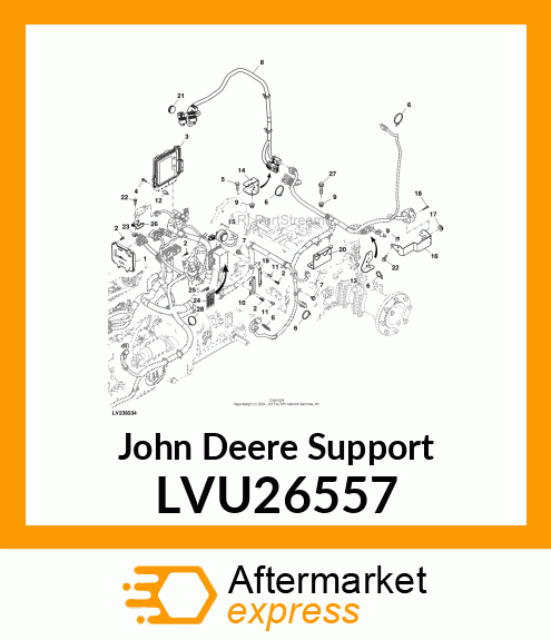 SUPPORT, BRACKET LVU26557