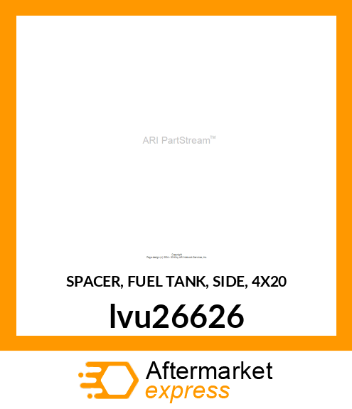 SPACER, FUEL TANK, SIDE, 4X20 lvu26626
