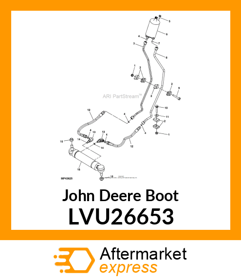 BOOT, BOOTlt; HYDRAULIC CYLINDER 1 FA LVU26653