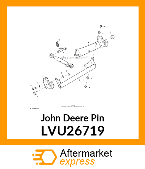 PIN, PIN, 1026R FRT 3PT HITCH LVU26719