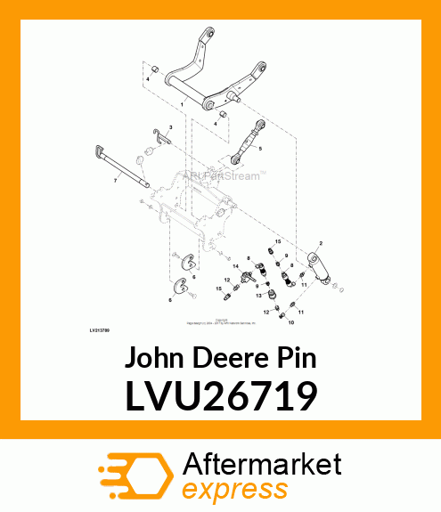 PIN, PIN, 1026R FRT 3PT HITCH LVU26719