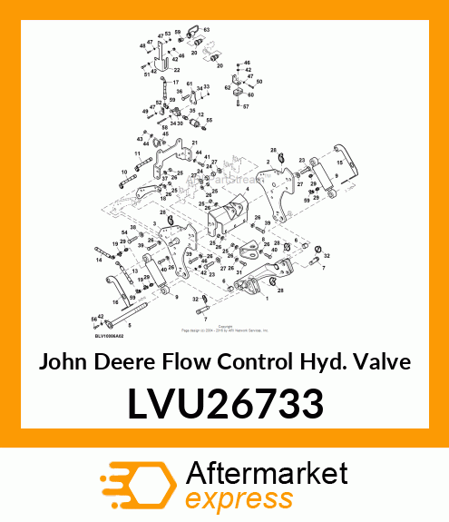 FLOW CONTROL HYD. VALVE, VALVE, FLO LVU26733