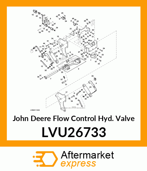 FLOW CONTROL HYD. VALVE, VALVE, FLO LVU26733