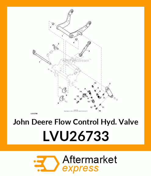 FLOW CONTROL HYD. VALVE, VALVE, FLO LVU26733