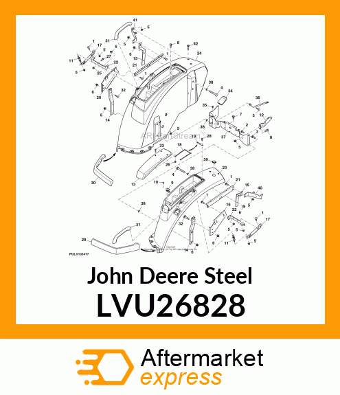 SEAT SUPPORT WIREFORM LVU26828