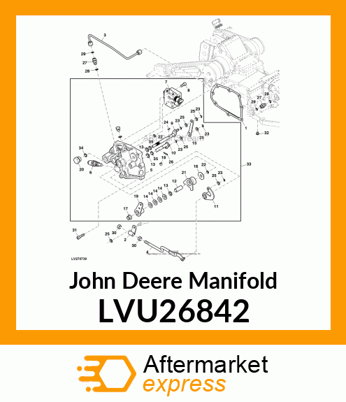 MANIFOLD, HYDRAULIC CONTROL LVU26842