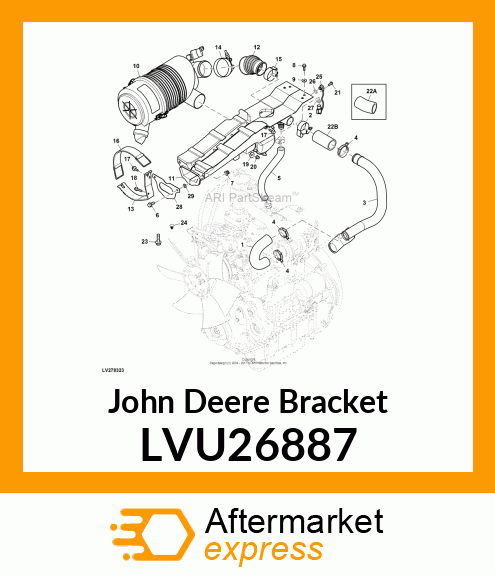 BRACKET, AIR CLEANER 3R LVU26887