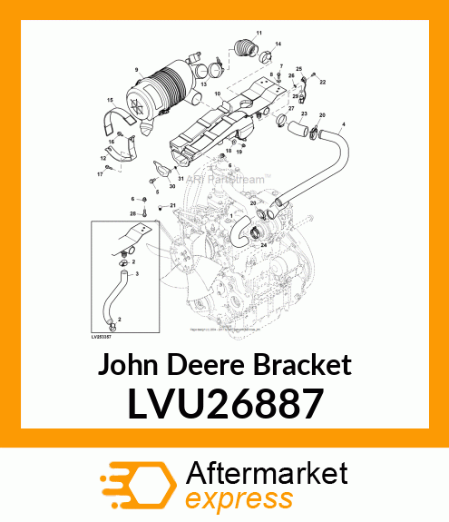 BRACKET, AIR CLEANER 3R LVU26887