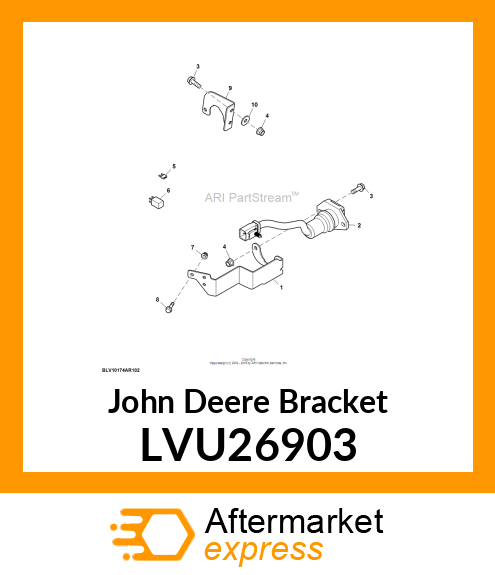 BRACKET, 7PIN TRAILER CONN, DOM LVU26903