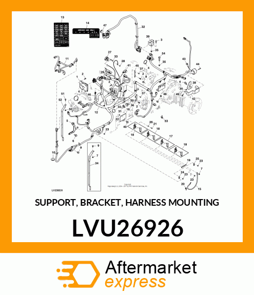 SUPPORT, BRACKET, HARNESS MOUNTING LVU26926