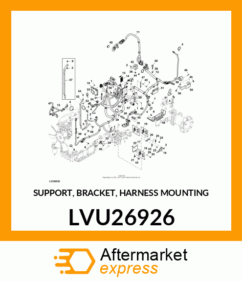 SUPPORT, BRACKET, HARNESS MOUNTING LVU26926