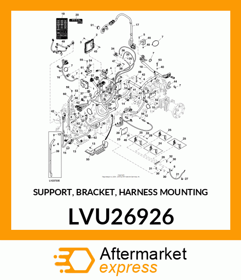 SUPPORT, BRACKET, HARNESS MOUNTING LVU26926