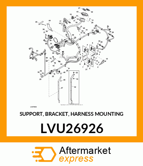 SUPPORT, BRACKET, HARNESS MOUNTING LVU26926