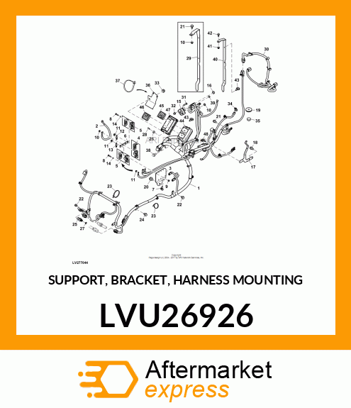 SUPPORT, BRACKET, HARNESS MOUNTING LVU26926