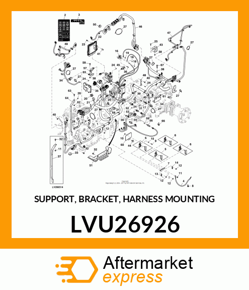 SUPPORT, BRACKET, HARNESS MOUNTING LVU26926