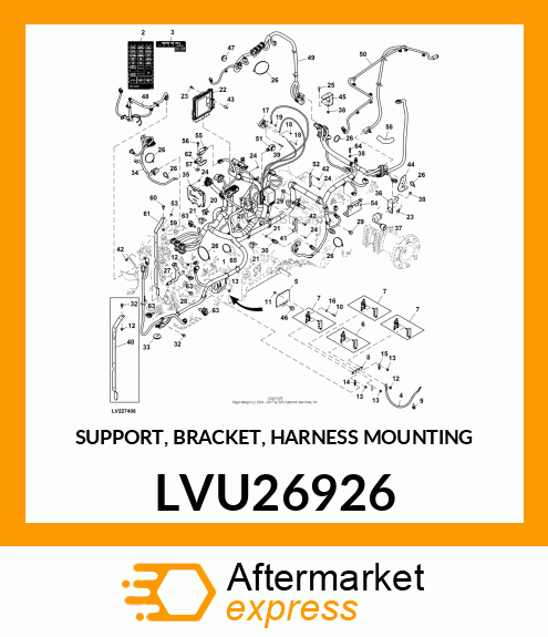 SUPPORT, BRACKET, HARNESS MOUNTING LVU26926