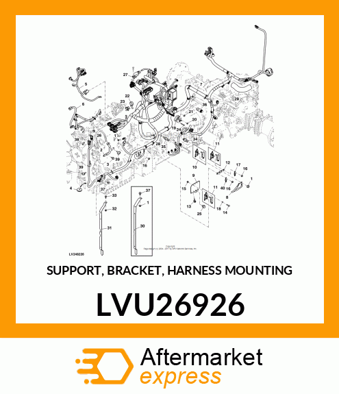 SUPPORT, BRACKET, HARNESS MOUNTING LVU26926