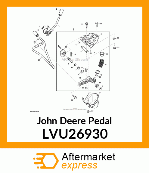 PEDAL, FOOT THROTTLE LVU26930