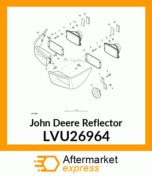 REFLECTOR, RECTANGULAR LVU26964