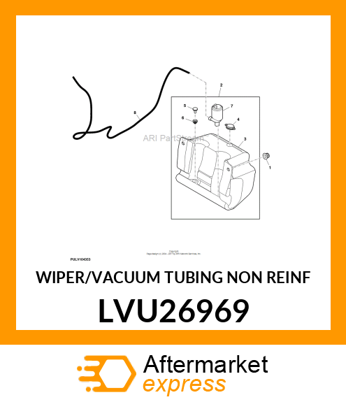 WIPER/VACUUM TUBING NON REINF LVU26969