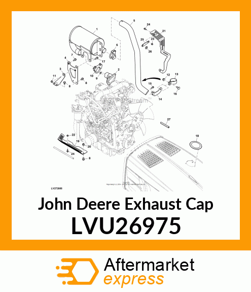 EXHAUST, CAP LVU26975