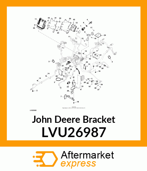 BRACKET, WIRE ROUTING LVU26987