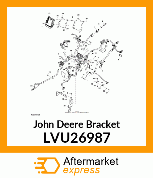 BRACKET, WIRE ROUTING LVU26987