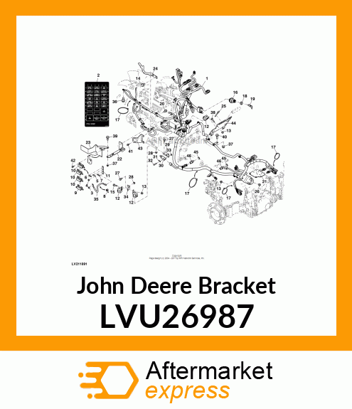 BRACKET, WIRE ROUTING LVU26987