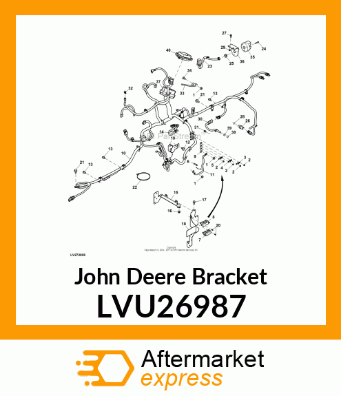 BRACKET, WIRE ROUTING LVU26987