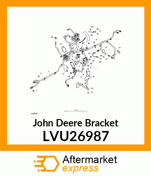 BRACKET, WIRE ROUTING LVU26987