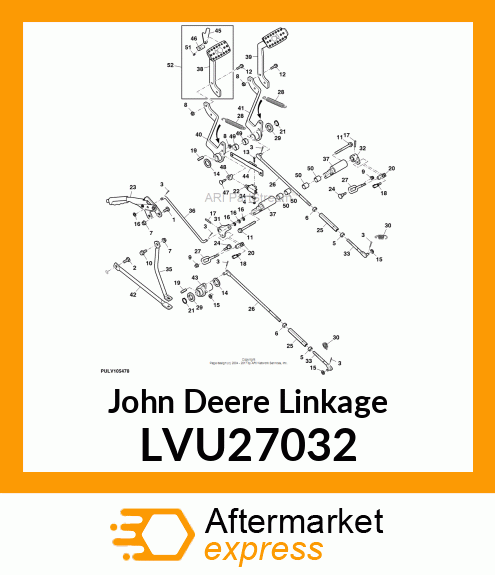 LINKAGE, LINK, HAND BRAKE LVU27032