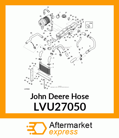 HOSE, CAC TUBE TO INTAKE, DOM LVU27050