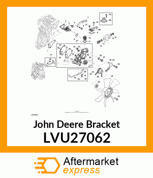 BRACKET, ALTERNATOR ADJUSTMENT LVU27062