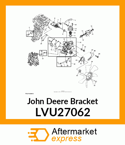 BRACKET, ALTERNATOR ADJUSTMENT LVU27062