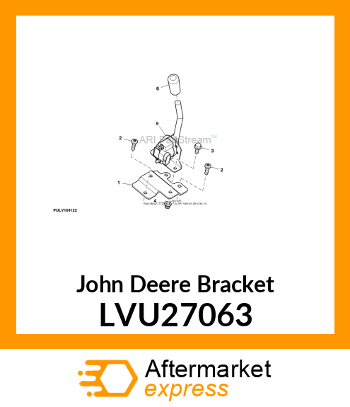 BRACKET, HAND THROTTLE MOUNT, 3EFT4 LVU27063