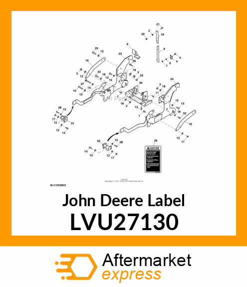 LABEL, PBY KIT SAFETY LABEL LVU27130