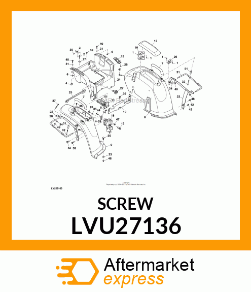 SCREW, M8 PLASTIC TAPPING LVU27136