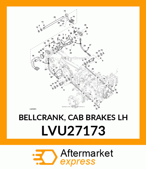 BELLCRANK, CAB BRAKES LH LVU27173