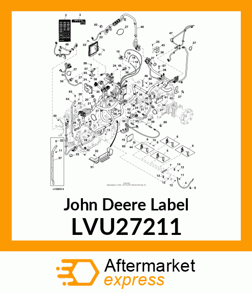 LABEL, LOAD CENTER X40 DOM OS LVU27211