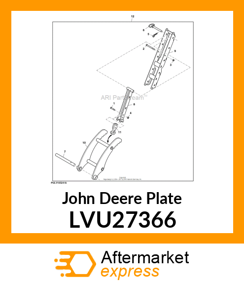 PLATE, PIVOT LVU27366