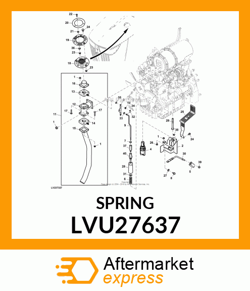 SPRING, SPRING, COMPRESSION LVU27637