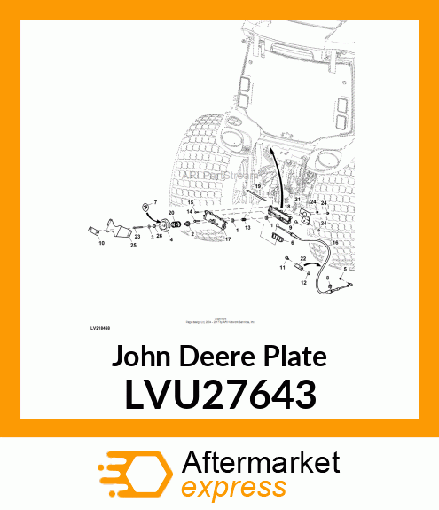 PLATE, ARC WEAR LVU27643