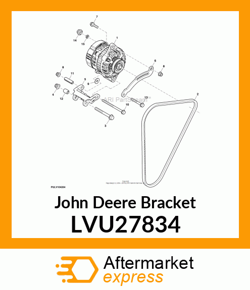 BRACKET, ALT ADJUST W/CLMP 3R X40 LVU27834